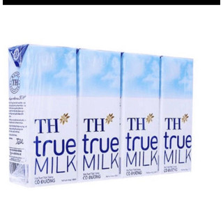 Lốc 4 hộp sữa th true milk có đường- ít đường 180ml