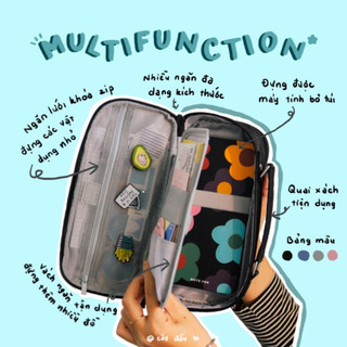 Hộp Bút Đa Năng Multifunction Dành Cho Học Sinh Sinh Viên Nhiều Không Gian Màu Sắc Special Angoo Cây Đầu To