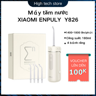 Máy tăm nước  xiaomi ENPULY  Y826 - Chống nước IPX8 với 3 chế độ làm sạch - Thiết kế nhỏ gọn kèm 3 đầu phun