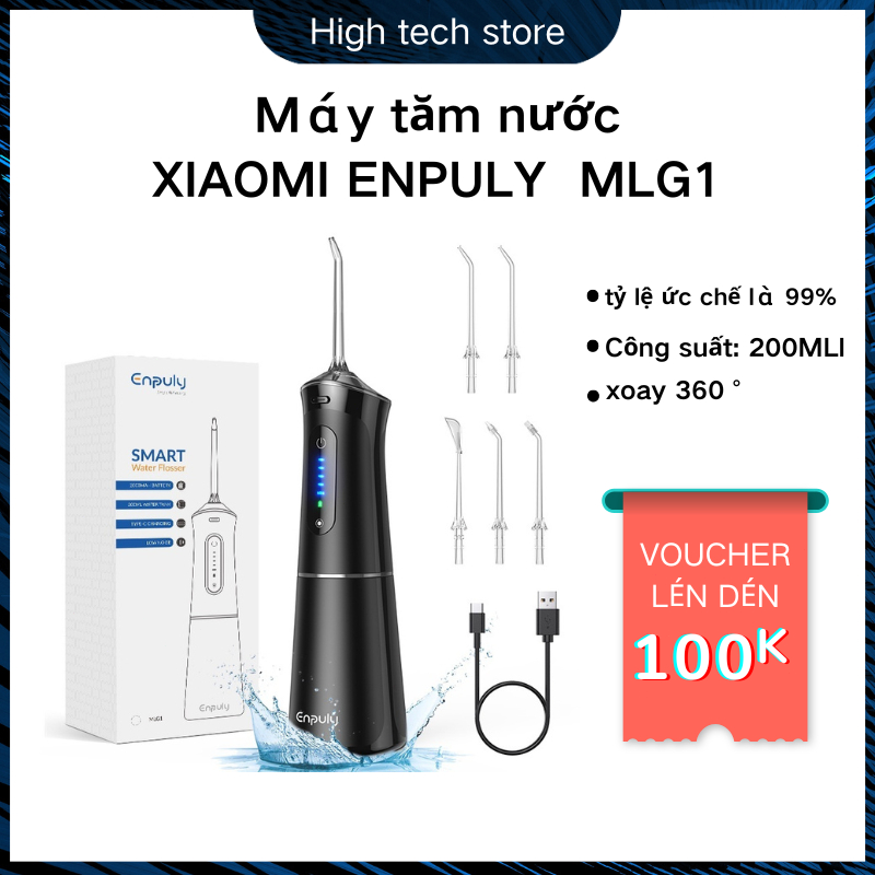 Máy tăm nước Xiaomi ENPULY MLG1- Pin 30 ngày - Kháng khuẩn đến 99%