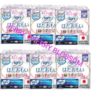  Lốc  6 gói hoặc 2 gói  băng vệ sinh Sofy Comfort 23cm   26cm   8 miếng gói hoặc 17 miếng gói  