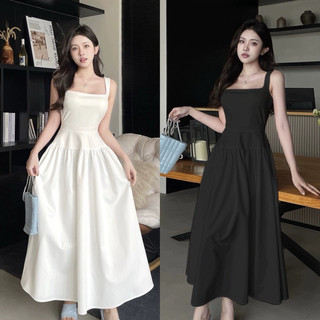 Váy thiết kế zip pha thô dáng xoè hàng 2 lớp 2 màu