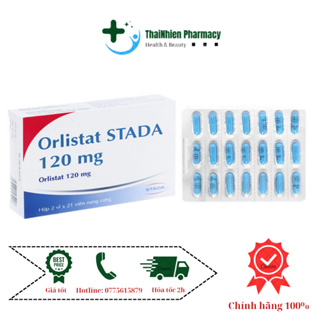 Viên uống thải mỡ giảm cân Orlistat 120mg stada