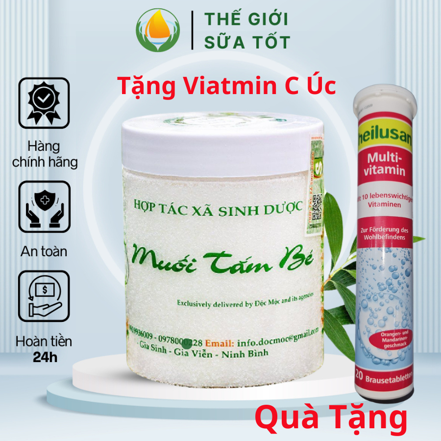 Muối tắm bé sinh dược độc mộc ⭐CHÍNH HÃNG⭐ Muối tắm thảo dược thiên nhiên an toàn cho bé 400gr
