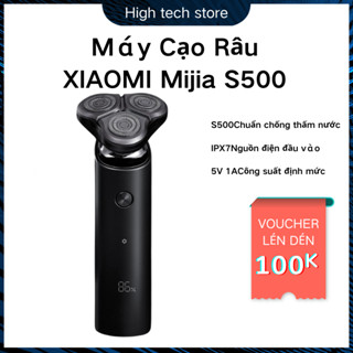 Máy Cạo Râu XIAOMI Mijia S500 IPX7 chống thấm nước. Lưỡi kép xoay 360 độ với lưỡi dao nổi. không khô rát