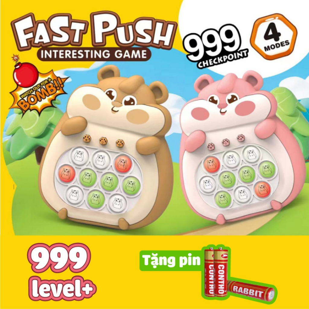 Popit cho bé, bop it điện tử phiên bản mới máy chơi game rèn luyện khả