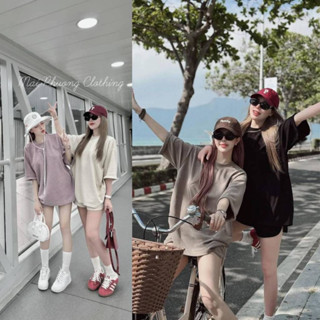 Set đồ nữ áo phông nữ tay xắn mix quần đùi chất vải loại 1 girl phố sành điệu TP608