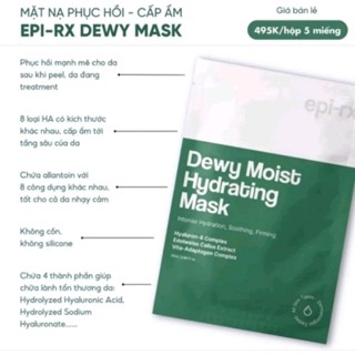 [CHÍNH HÃNG] Mặt nạ phục hồi, cấp ẩm Epi-rx Dewy Mask