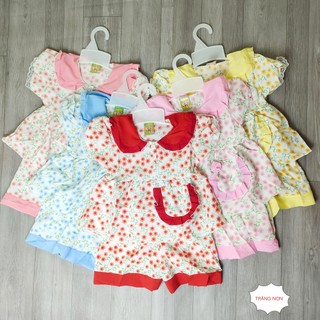 Đồ bộ bé gái 10kg - 16kg vải kate lụa hoa tiểu thư dễ thương, mát mẻ. Bộ quần áo trẻ em cho bé gái nhiều màu