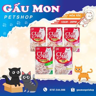 Combo pate ciao combo mix vị gói 60g