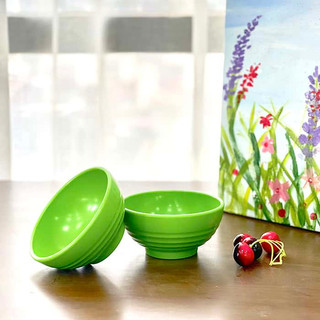 Bát cơm kẻ 4061, bát ăn cơm nhựa phíp họa tiết kẻ đơn giản, đẹp mắt, bát cơm nhựa song long