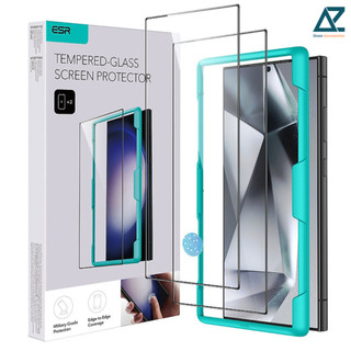 Bộ 2 Kính Cường Lực ESR Tempered-Glass Screen Protector cho Samsung Galaxy S24 Ultra, kèm khung dán