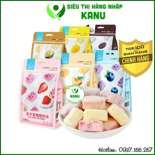 Sữa chua khô sấy lạnh vị trái cây 45g siêu ngon, yogurt sấy khô