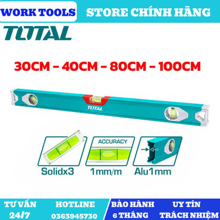 Đồ nghề total thước thủy 30cm tmt23016 / 40cm tmt24016 / 80cm tmt28016 / 100cm tmt210016