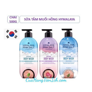 Sữa tắm muối hồng himalaya pink salt hàn quốc 500g