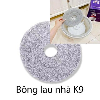 Bông tròn lau nhà K9 Hand MOP, bông lau nhà thay thế cho cây lau nhà tách nước bẩn K9