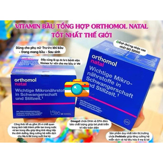 Vitamin tổng hợp bổ bầu orthomol natal đức cho mẹ bầu và sau sinh