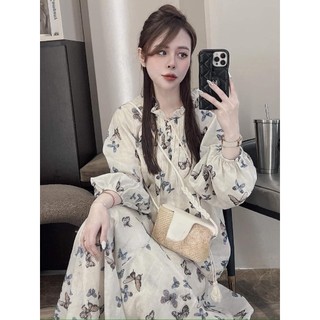 Váy xuông dài hình cánh tiên nhẹ nhàng thướt tha