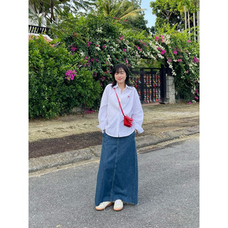 (Có sẵn) Áo sơmi nơ oversize