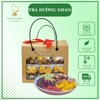  Trà Dưỡng Nhan  Tiệm Trà Hạnh Phúc  Set 30 gói 6 vị từ thảo mộc thiên nhiên ngủ ngon đẹp da 