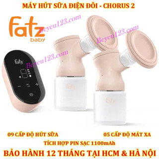 Máy hút sữa điện đôi có pin sạc Fatzbaby Fatz CHORUS 2 - FB1182MX