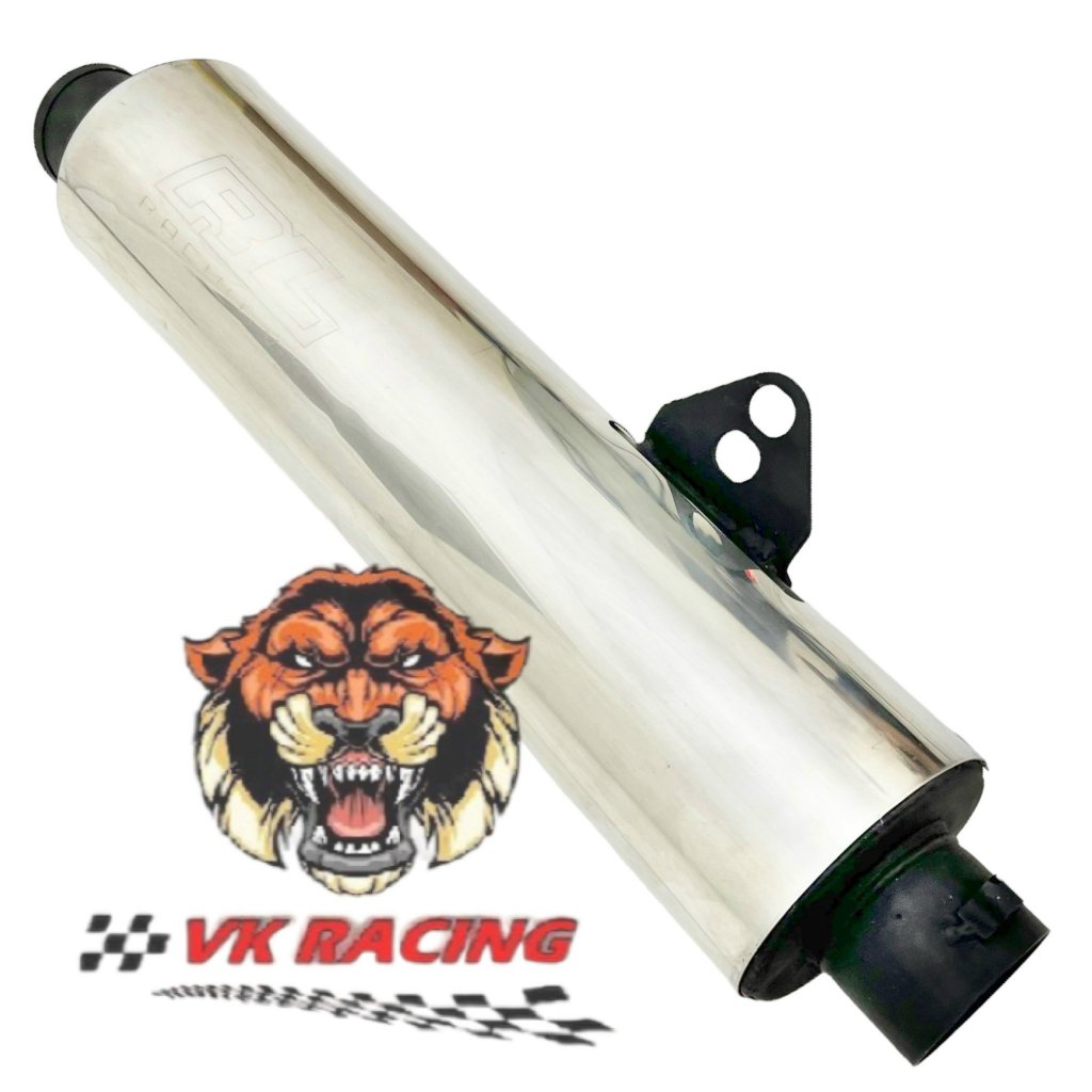 Lon pô redleo inox gắn mọi loại xe