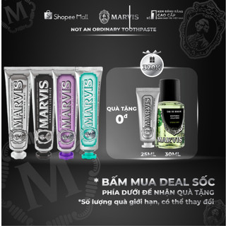 Combo 4 Tuýp Kem Đánh Răng Marvis Whitening Mint, Amarelli Licorice Mint, Jasmin Mint & Anise Mint 85ML