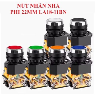 Nút nhấn nhả không đèn phi 22 la38