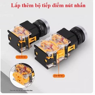 Nút Nhấn Nhả Không Đèn Phi 22 LA38