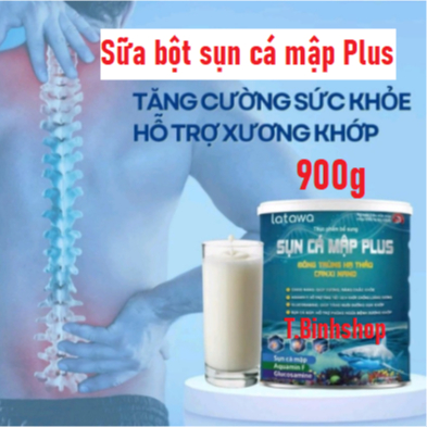 [Hộp 900g, HSD 2027] Sữa Sụn cá mập Plus Đông Trùng hạ thảo Canxi Nano.