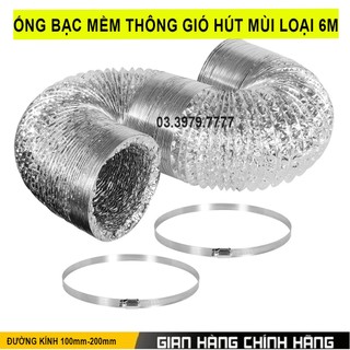 Ống bạc 6 mét thông gió hút muif