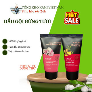 Dầu gội gừng tươi ngăn rụng tóc, kích thích mọc tóc, thư dãn da đầu