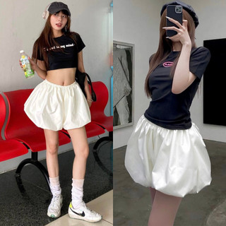 Quần short vải ,quần đùi ống bí cạp chun kiểu dág phồng mặc nhà chất đũi gió kiểu dáng thể thao hottrend