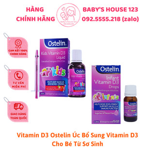 Vitamin D3 Ostelin bổ Sung Vitamin D3 Cho Bé Từ Sơ Sinh