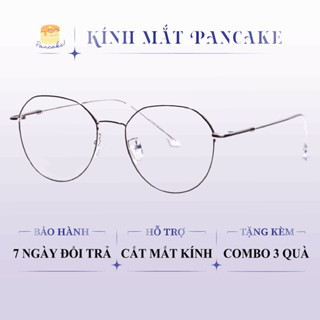 Gọng kính cận nữ kim loại thiết kế mắt tròn thanh mảnh màu sắc thời trang 292384 - Kính mắt PanCake