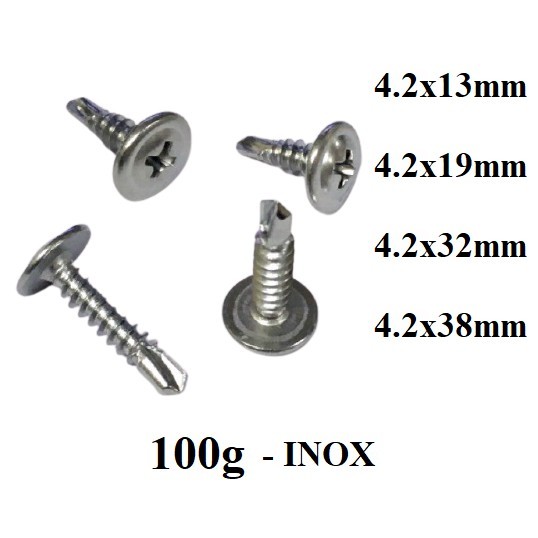 100g vít tự khoan đầu bằng đầu dù