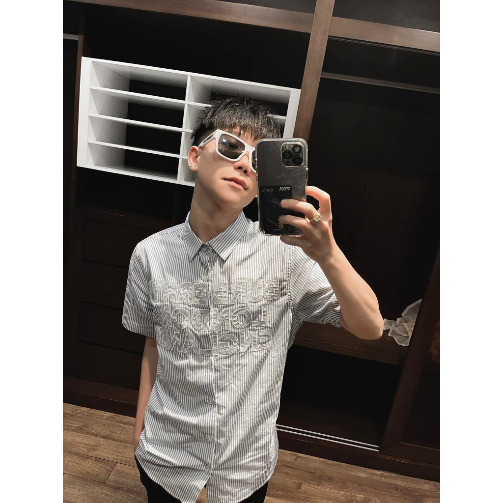 Áo Sơ Mi Nam BBR Kẻ Xanh Siêu Cấp - Sơ Mi Nam BBR Hoạ Tiết Thêu Chữ Ngực Cao Cấp Hot 2024 - Áo Sơ Mi Vải Không Nhăn Hot | BigBuy360 - bigbuy360.vn