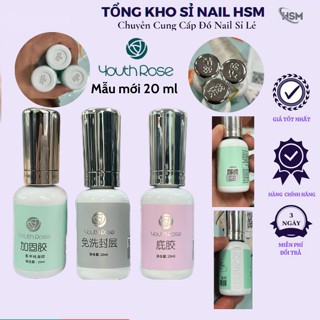  Base Top Cứng móng hoa hồng loại 20ml chính hãng  dòng chai mới  