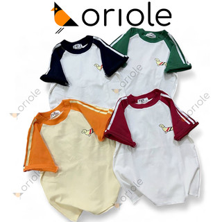 Áo Thun Nữ Baby Tee -Áo Baby Tee Ôm - Áo Thun Baby Tee In hình Dog Phối Tay Raglan Sọc