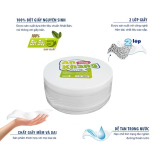 Sale combo 5 cuộn giấy vệ sinh cuộn lớn 700g an khang tiết kiệm