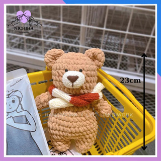 Gấu nâu - quà tặng handmade tự làm móc treo chìa khoá