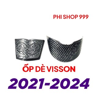 Ốp mỏ dè vision 2021- 2024 nhựa carbon/inox/titan gắn zin 1 đôi trước sau