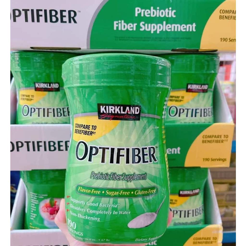 Bột hòa tan bổ sung chất xơ date 2025 Kirkland Optifiber 760gr -Hàng Mỹ