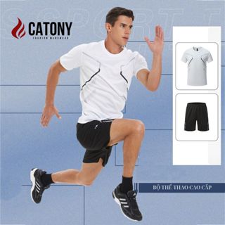 Bộ quần áo nam thể thao, quần áo đá bóng cao cấp siêu nhẹ CATONY Bộ mặc nhà nam mùa hè thoáng khí mềm mại KP108
