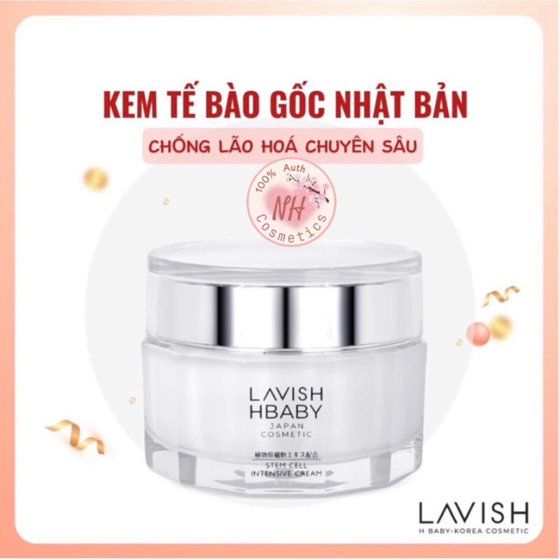 [ HÀNG CHÍNH HÃNG ] Kem Dưỡng Tế Bào Gốc Chuyên Sâu 50g - Lavish HBaby (Jappan)
