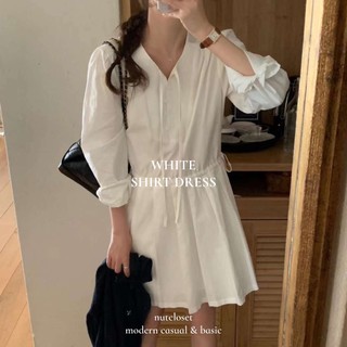 NUTCLOSET - Váy dài tay thắt eo 5251_V0119