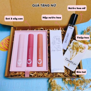 Quà sinh nhật cho nữ Hộp quà tặng Vintage có đèn và túi xách