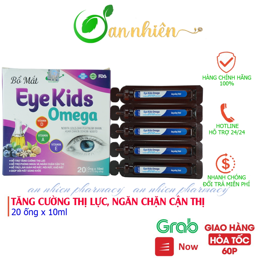 Siro bổ mắt Eye Kids Omega giúp tăng cường thị lực, làm giảm mờ mắt