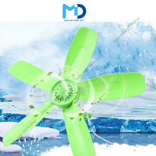 Quạt trần màn mini 5 cánh sải cánh 50cm, 40cm dây đồng, an toàn phù hợp cho phòng điều hòa siêu êm tiết kiệm điện