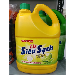 Nước rửa chén lix siêu sạch hương chanh 3,6kg